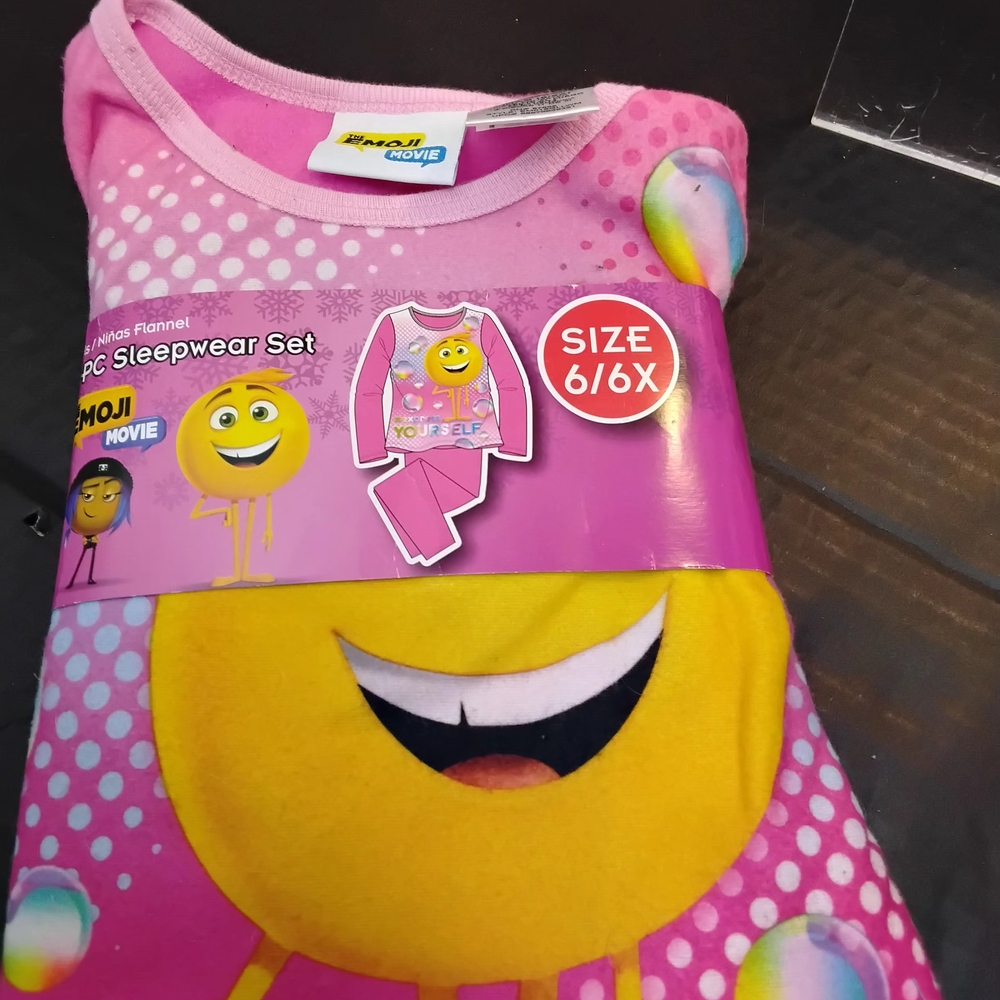 Emoji Movie Pink Kids Pajamas
